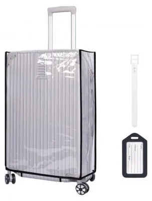 Obrázok produktu pre Priehľadný obal na kufor s menovkou