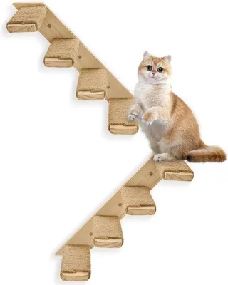 Produktbild von Katzenkletterwand 4-stufig mit Sisal-Seil