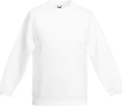 Produktbild von Fruit of the Loom - Kids Classic Set-In Sweat - White - 152