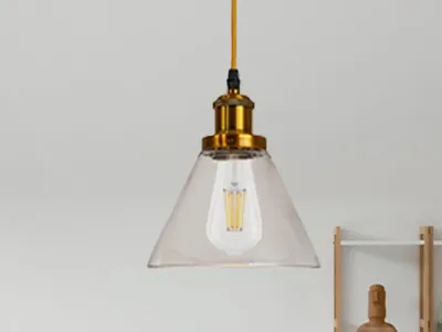 Zdjęcie produktu dla NEDES Lampa wisząca szklana, 1 x E27 - 18,5 cm