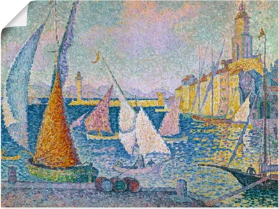 Produktbild von ARTland Poster Der Hafen von St. Tropez. 1899 Größe: 60x45 cm