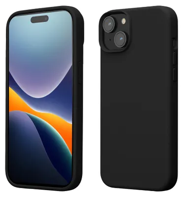 Produktbild von kwmobile Handyhülle für iPhone 15 Hülle, für iPhone 15 Case - Hülle Silikon - kabelloses Laden - Schwarz