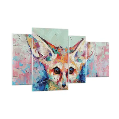 Produktbild von Bilder auf glas - 4 Teile - Klein November Bunt - 120x70cm - Glasbilder - Wandbilder - Bilder - zum Aufhängen bereit - Wanddekoration aus Glas - Glas Bilder - Wandbild auf Glas - GDL120x70-4568