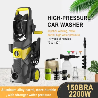 Obrázek produktu pro Elektrický vysokotlaký čistič, 220V - výkon 2200 W - tlak 150 barů - hadice 10 metrů