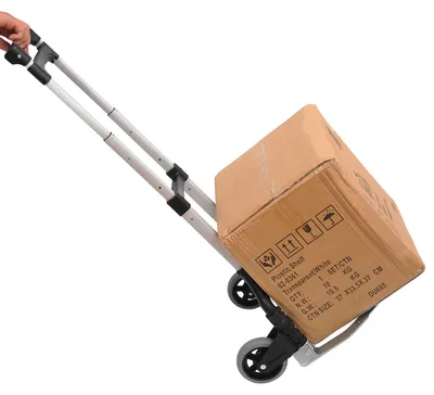 Produktbild von Sweiko Alu Sackkarre Transportkarre klappbar Handkarre Stapelkarre Aluminium max. 70 kg belastbar