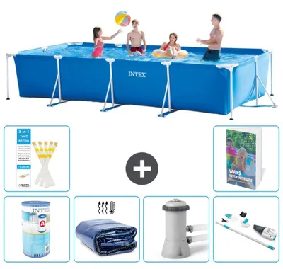 Immagine prodotto di Piscina rettangolare con telaio - 450x220x84 cm - 7 pezzi S27