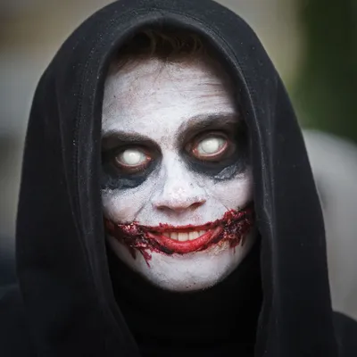 Produktbild von aricona Farbige Kontaktlinsen in weiß für Halloween - BLIND EFFEKT Horror Kostüm