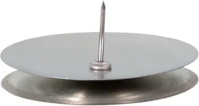 Zdjęcie produktu dla Świecznik stołowy srebrny d5/4cm