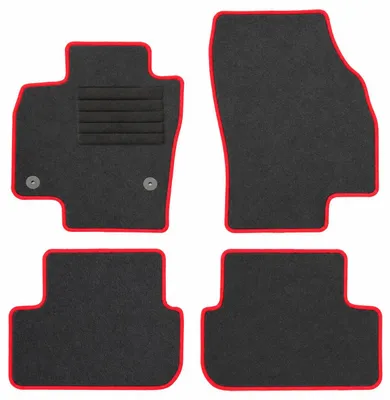 Produktbild von Fußmatten-Set für Seat Ibiza 6F, 06/2017-, 4-teilig, Schwarz