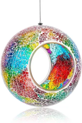 Immagine prodotto di Abbeveratoio in vetro per uccelli selvatici - Vasche da giardino Multicolor Cirkel 17 cm