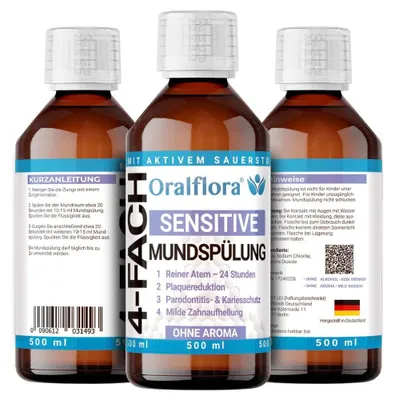 Produktbild von Oralflora 500ml Mundspülung mit Chlordioxid CDL - frischer Atem