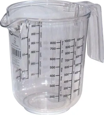 Image de Gobelet gradué Mesure au litre Bidon gradué Gobelet gradué Plastique 1 litre