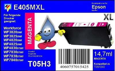 Produktbild von 405XL magenta TiDis Ersatzpatrone m.14,7ml Tinte - ersetzt T05H3