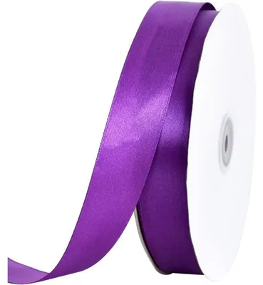Produktbild von Satinband Violett 2,5 cm x 91 m für Basteln und Dekoration