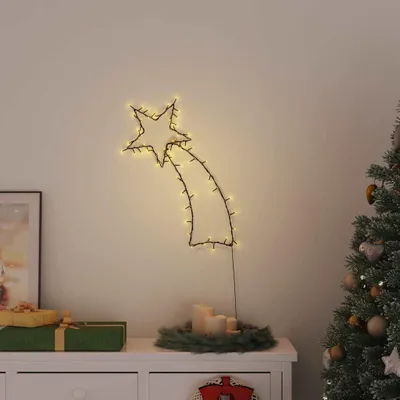 Zdjęcie produktu dla vidaXL Lampki choinkowe spadająca gwiazda sylwetka 80 LED