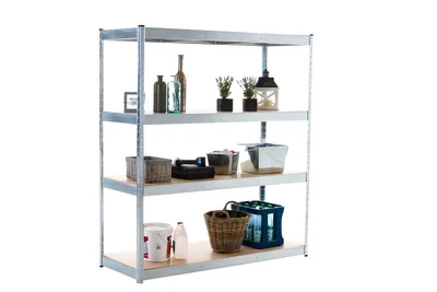 Produktbild von CLP Steckregal 160x60x180 cm, Farbe:silber