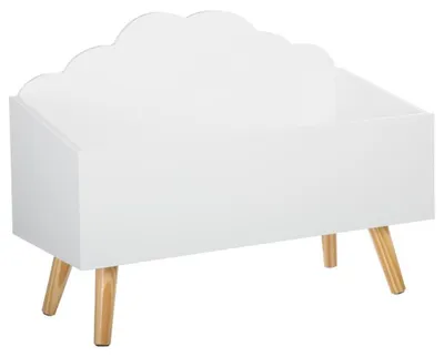 Produktbild von Spielzeugkiste aus MDF-Platte weiß 45x58x28cm Modern Deko