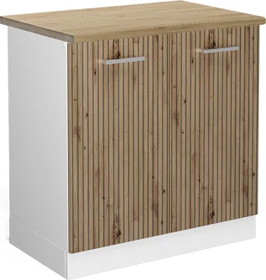 Immagine prodotto di Mobile lavello cucina Vicco R-Line Rovere artigianale 80 cm , PL Rovere, Model 49225
