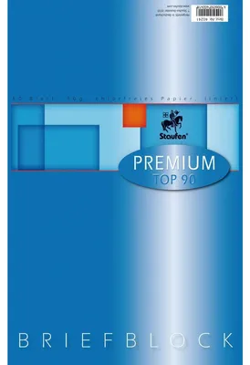Produktbild von Staufen® 734040241 Briefblock PREMIUM LIN 21 - A4, 90 g/qm, 50 Blatt, liniert