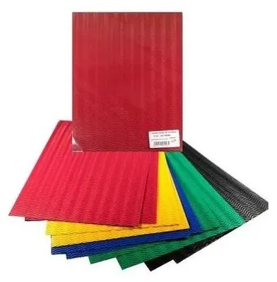 Zdjęcie produktu dla Tektura falista 3D kolorowa 25x35cm 10 arkuszy - Galeria Hobby