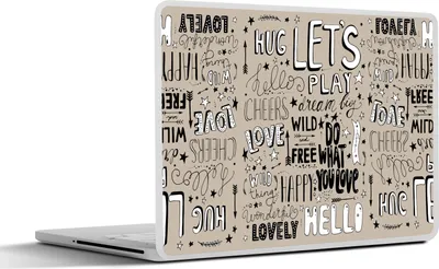 Produktbild von MuchoWow® Laptop Aufkleber Sticker Cover Zitate - Kinder - Worte - Sprichwörter - Baby - Jungen - Mädchen 31x22.5 cm - Laptop-Deko