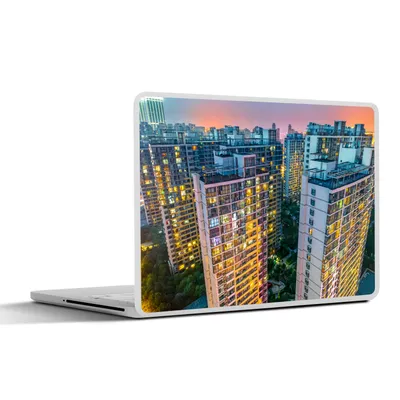 Obrázok produktu pre Nálepka na notebook - 17 palcov - Farebné ploché bloky