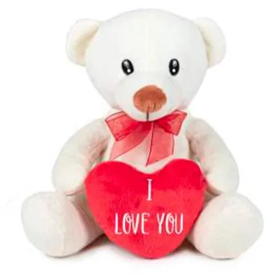 Produktbild von Valentinstags Bärchen Kuscheltier - 20 cm I Love You Plüschtier Stofftier