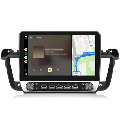 Immagine prodotto di Radio Android compatibile con Peugeot 508 2011-2018 CarPlay Android Auto Navi Bluetooth DAB+ Telecamera posteriore 10 pollici 64 GB