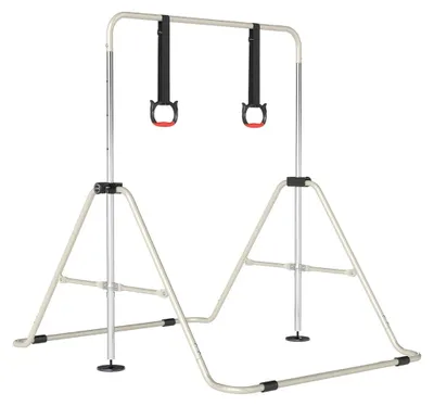 Produktbild von Verstellbarer Kinder-Turnbarren mit Metallrahmen, Beige