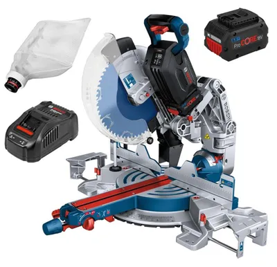 Zdjęcie produktu dla Bosch GCM 18V-305 C Kit Akku-Paneelsäge, Pojedyncza faza, 4000 RPM, 2550 RPM, 52°, 60°, 47°