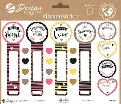 Produktbild von Avery 54552Z, Papier, Mehrfarbig, Matte, Entfernbar