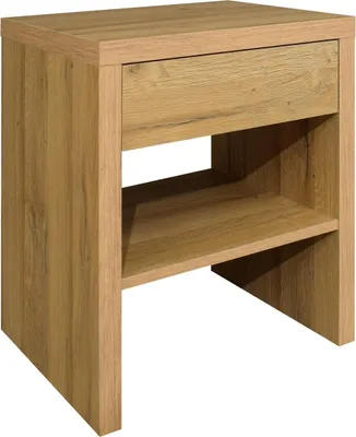Produktbild von Nachtkommode >Five< Beistelltisch, 1 Schublade, Eiche sanremo hell - 44x52x36 (BxHxT)