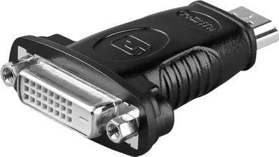 Produktbild von Adapter DVI-D auf HDMI (schwarz)