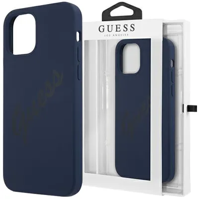 Produktbild von Guess Guhcp12Llsvsbl Iphone 12 Pro Max 6,7"" Niebieski/Blau Hardcase Script Vintage