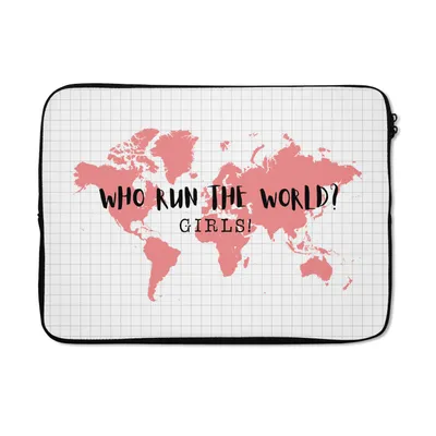 Produktbild von MuchoWow® Laptop Hülle 13 Zoll Karte - Mädchen - Beyoncé - Rosa Laptoptasche - Laptophülle - Sleeve - Rundumschutz