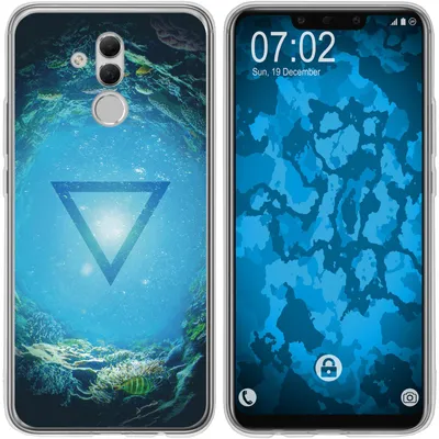Produktbild von PhoneNatic Case kompatibel mit Huawei Mate 20 Lite Silikon-Hülle Element Wasser M4