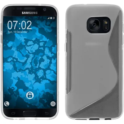Produktbild von PhoneNatic Case kompatibel mit Samsung Galaxy S7 - clear Silikon Hülle S-Style + 2 Schutzfolien