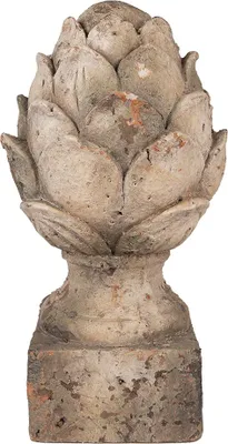 Productafbeelding van Clayre & Eef Decoratieve ornament, diameter 19x35 cm, beige, keramiek