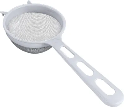 Image de Metaltex 101-407080 Passoire en plastique 7cm Tissu polyester, blanc