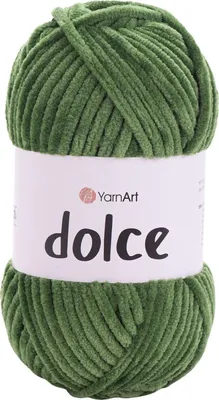 Produktbild von YarnArt Dolce Wolle 797 Paproć - Plüschgarn 120m/100g für Baby & Deko