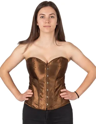 Produktbild von Braunes Schnürkorsett für Damen - S (34-36)