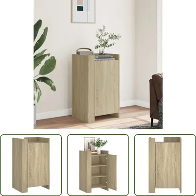 Produktbild von The Living Store Sideboard Sonoma-Eiche 45x35x75 cm Holzwerkstoff