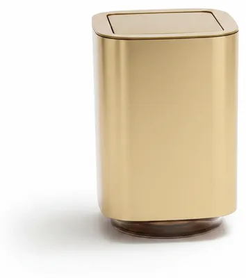 Image de InAndOutdoorMatch - Poubelle - 5,5 litres - Dorée