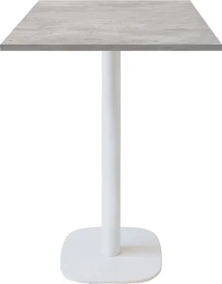 Produktbild von Stehtisch 60 x 60 cm – rundes Modell, Fuß naturbetonweiß