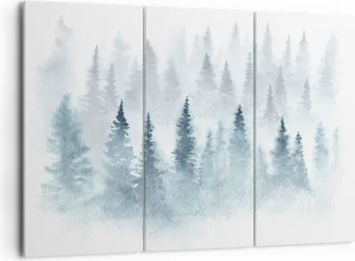 Produktbild von Bild auf Leinwand - Leinwandbild - Bäume Wald Natur - 165x110cm - Wand Bild - Wanddeko - Leinwanddruck - Bilder - Kunstdruck - Wanddekoration - Leinwand bilder - Wandkunst - CE165x110-3981