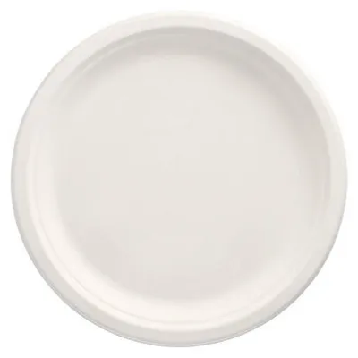 Produktbild von Teller, Zuckerrohr "pure" ungeteilt Ø 26 cm · 2 cm weiss