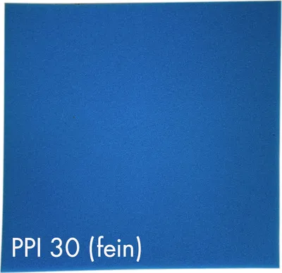 Produktbild von Pondlife Filterschaum blau 50x50x2 cm zur optimalen Verwendung als Filtermedium in Teichfiltern : PPI30 (fein)