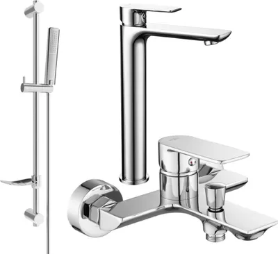 Produktbild von Mexen Alfa DF72 Badewannenset, Chrom - 745713DF72-00
