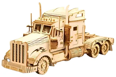 Zdjęcie produktu dla Puzzle 3D Robotime 3D Ciężarówka 286 części drewniany model do składania