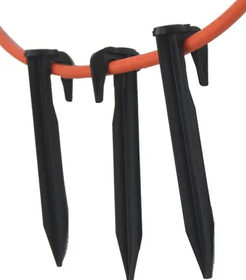 Produktbild von Haken Nägel bis 5,5 mm Kabel kompatibel für Yardforce ® Mähroboter Befestigungs Heringe Erdanker - verstärkter HQ ABS, Stück:2500